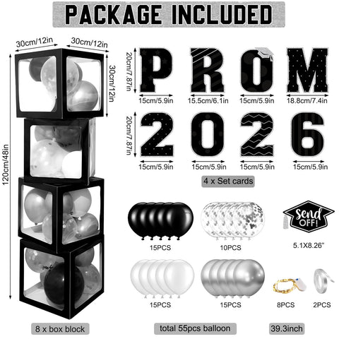 Zachely colored balloons add vivid color to prom decorations and centerpieces