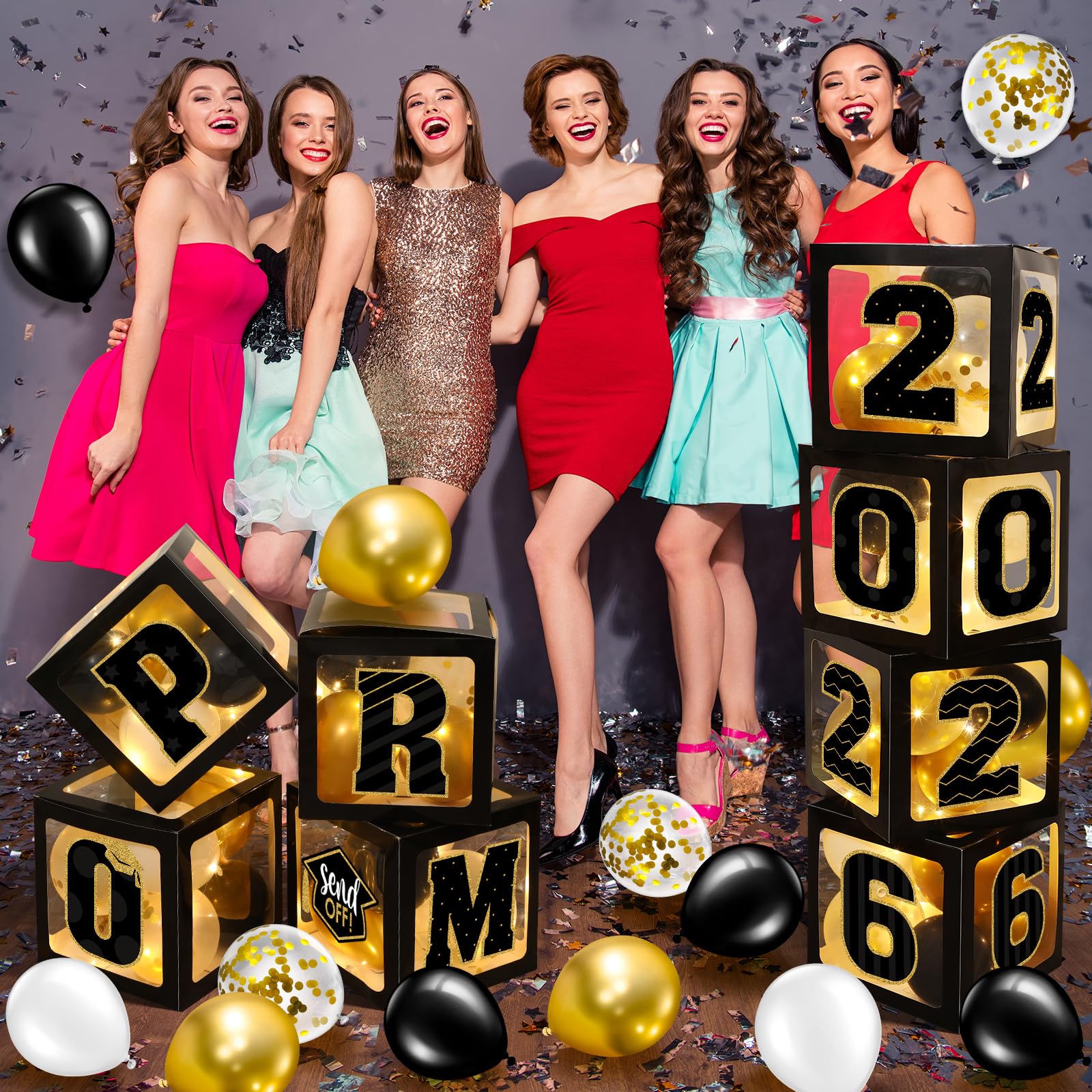 Zachely easy-assembly decor saves time when decorating for the prom night.