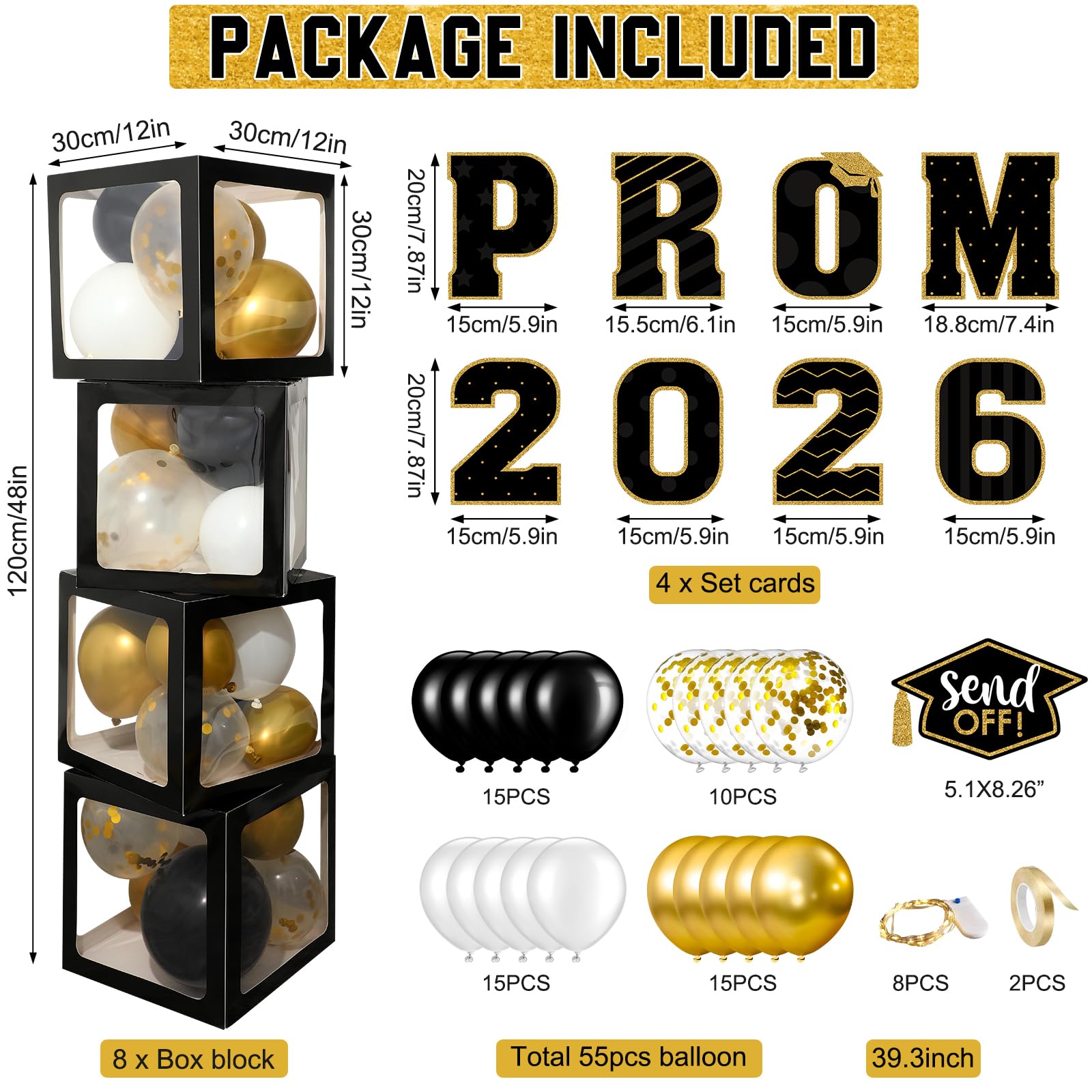 Zachely letters and numbers highlight the class year in a stylish display.