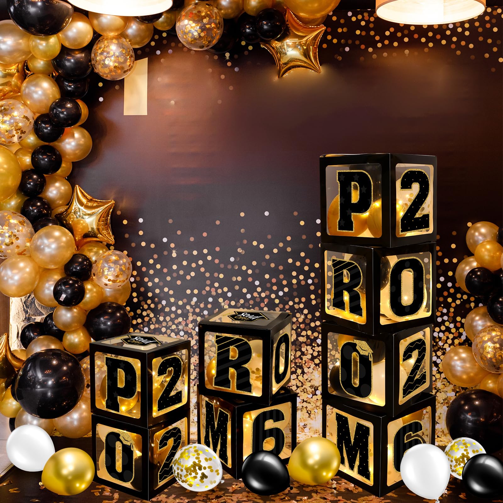 Zachely photo backdrop graduation set helps capture memories during the ceremony.
