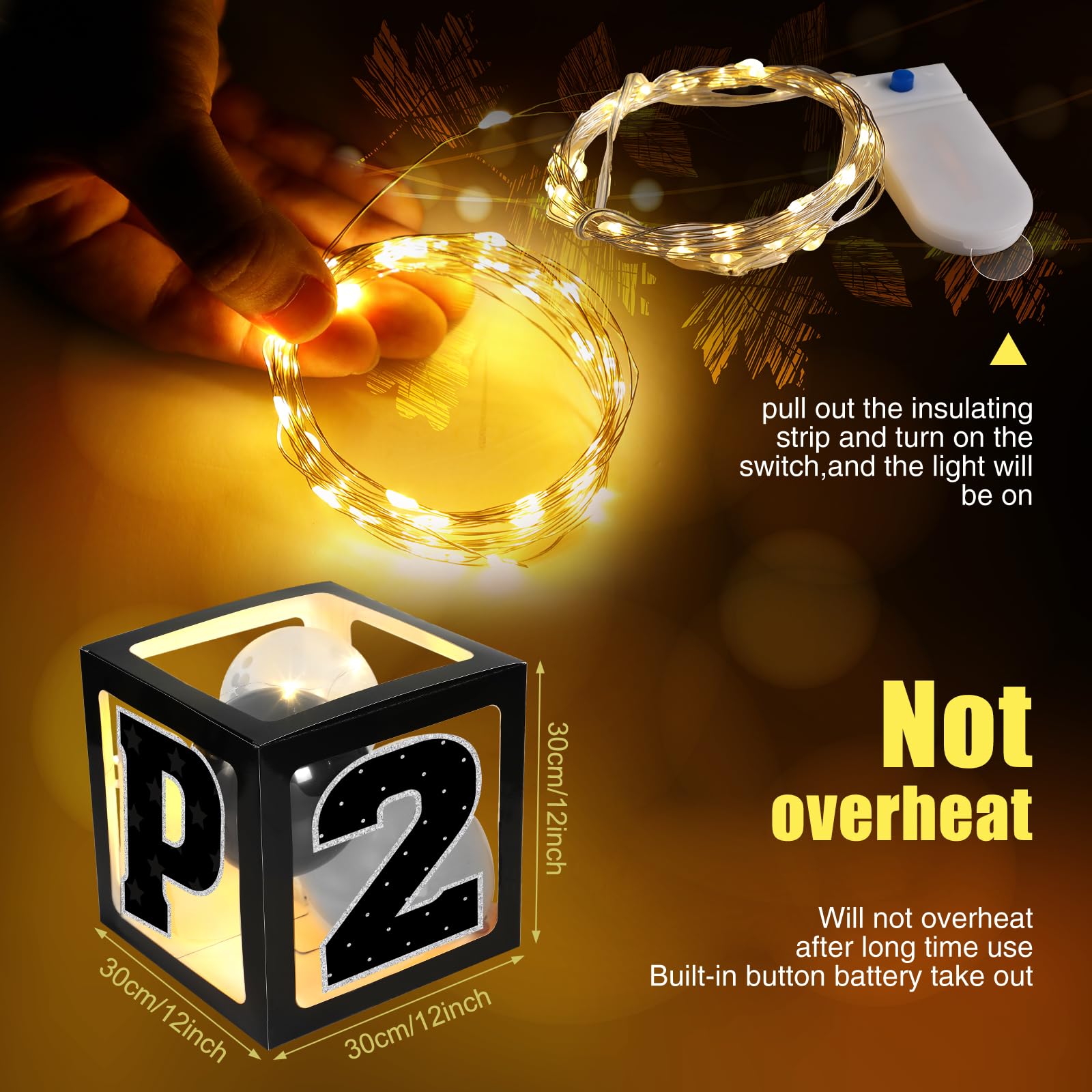 Zachely warm white LED lights add gentle illumination for evenings