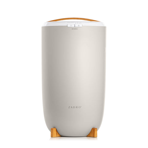 Zadro large towel warmer bucket front view showing ready-to-use warm towels