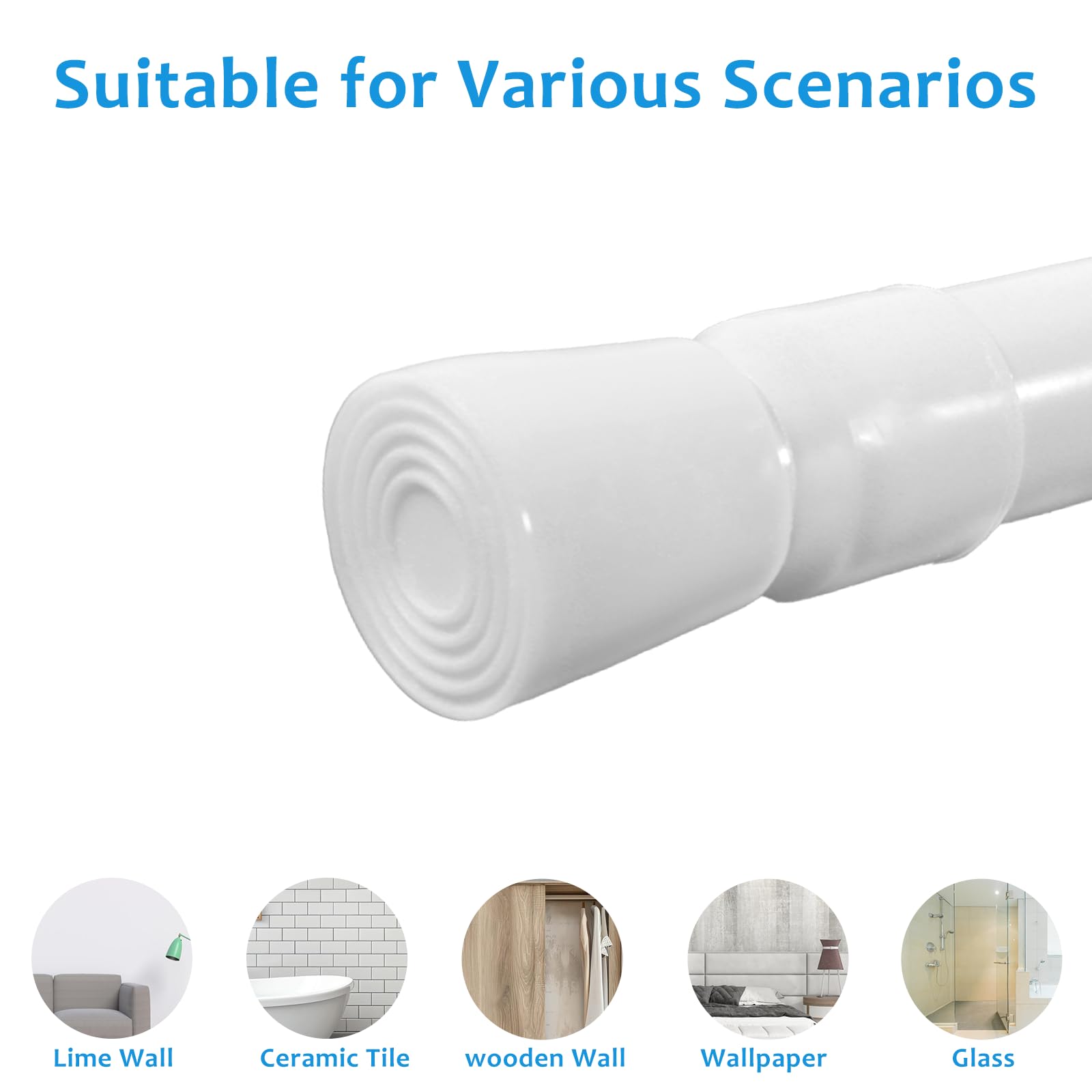 ZAIKEHHA adjustable 53-96 inch rod demonstrates versatile length fitting.