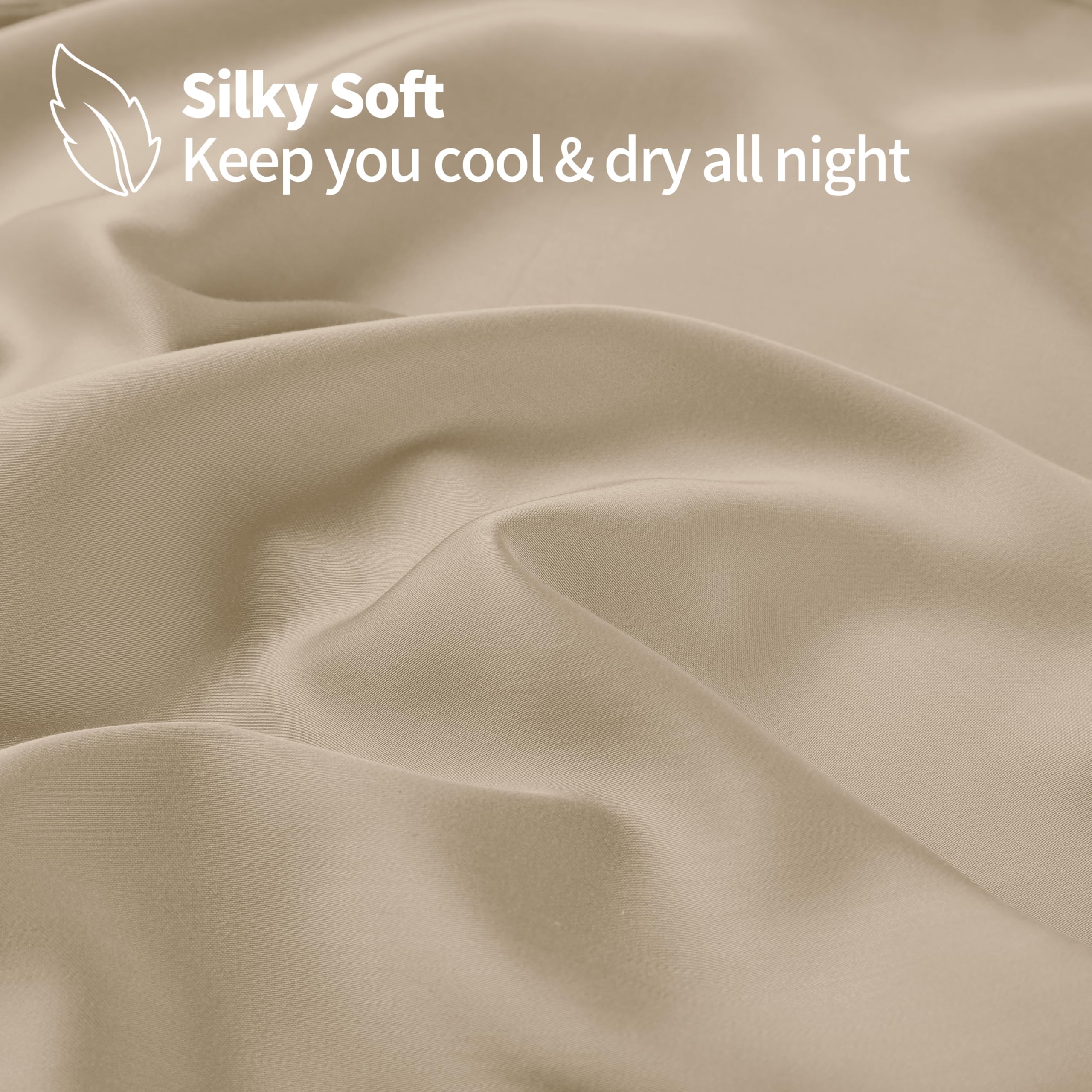 Zaizaihome sheet with 16-inch deep pocket for secure mattress fit.