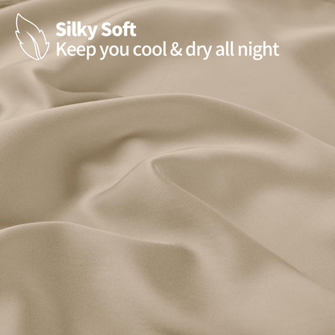 Zaizaihome sheet with 16-inch deep pocket for secure mattress fit.