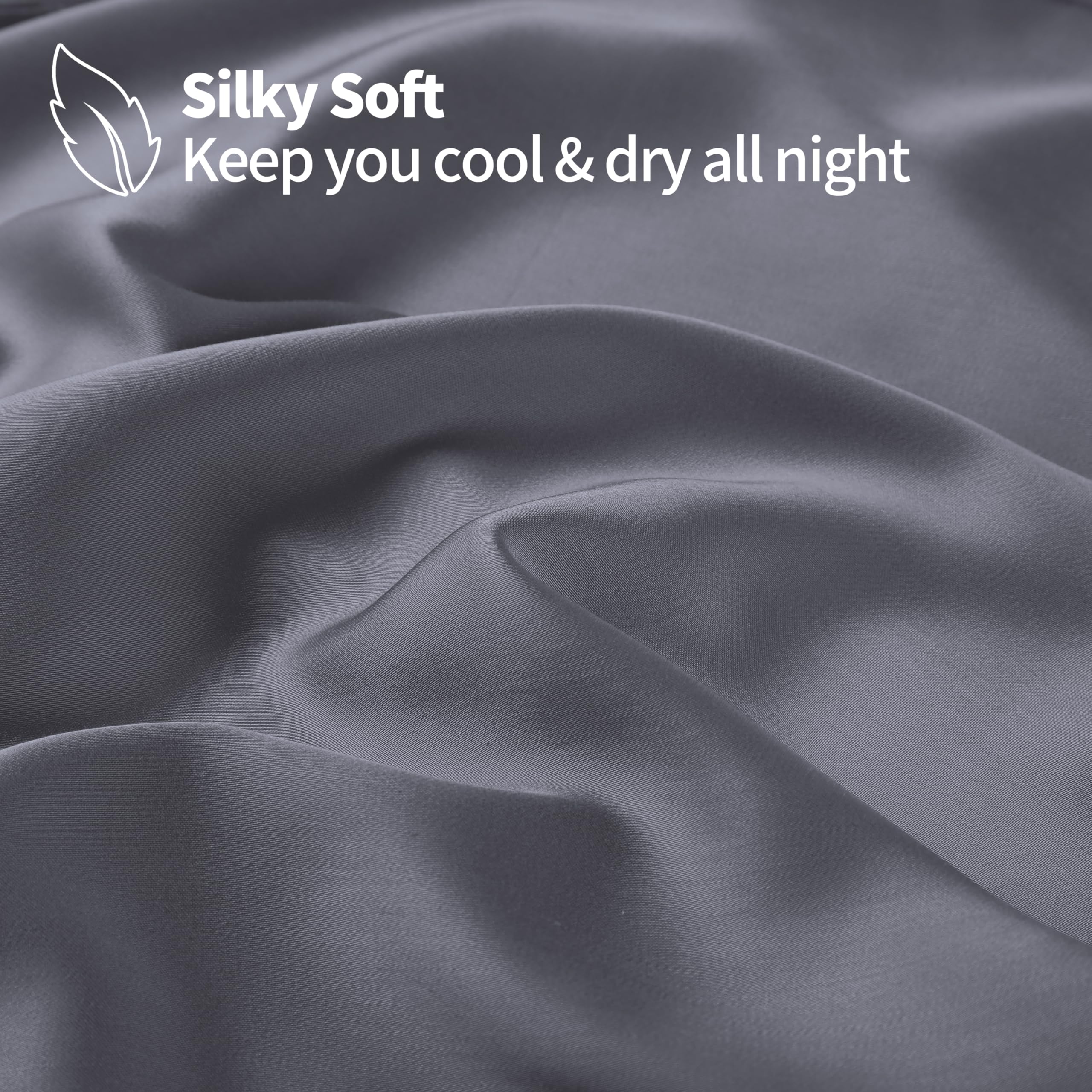 Zaizaihome 400-thread-count bamboo sheet silky support with cooling feel