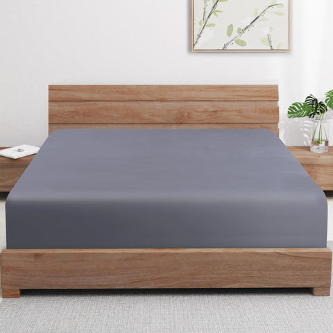 Zaizaihome bamboo viscose fitted sheet soft breathable comfort for queen beds
