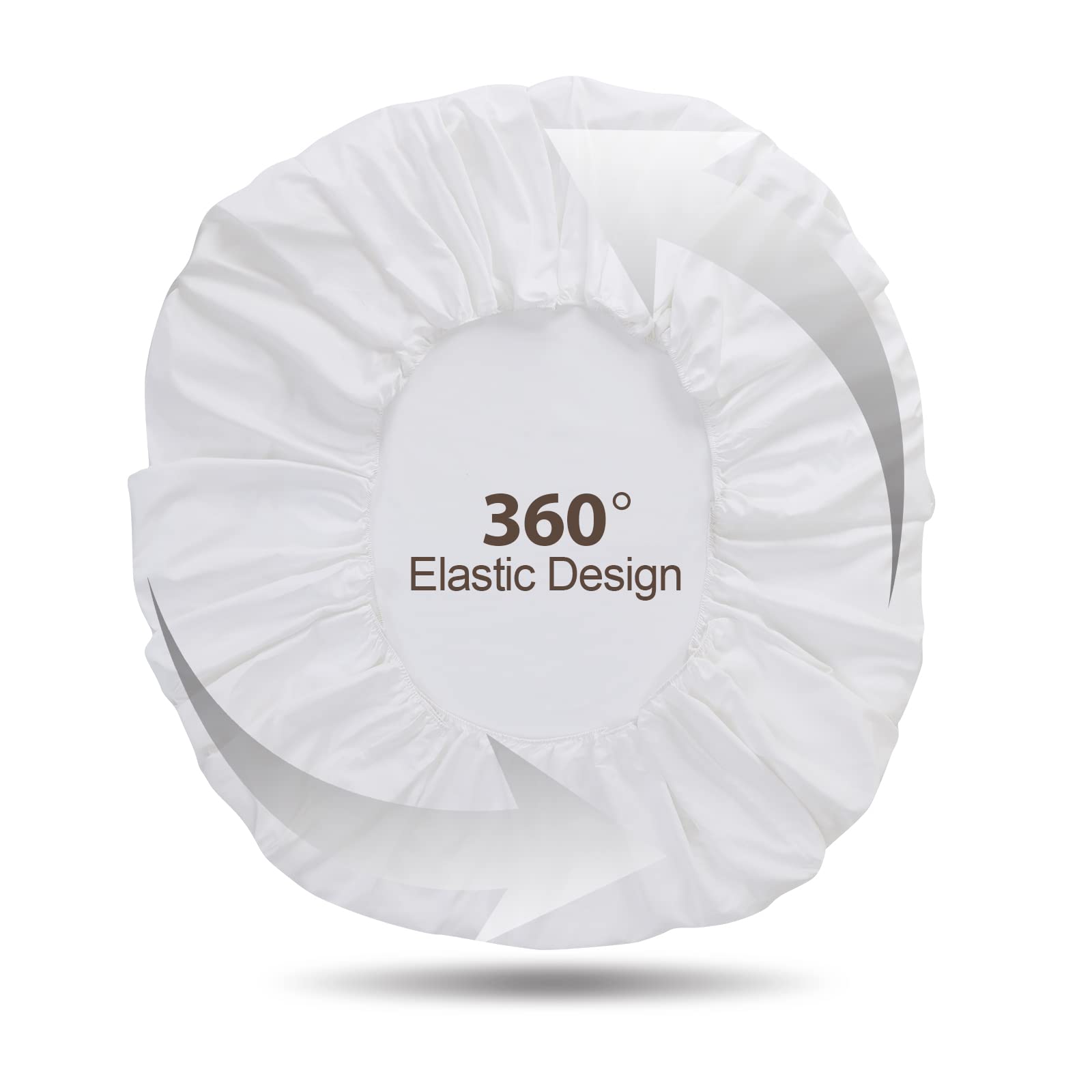 Zaizaihome white fitted sheet for daily use with durable, breathable fabric.