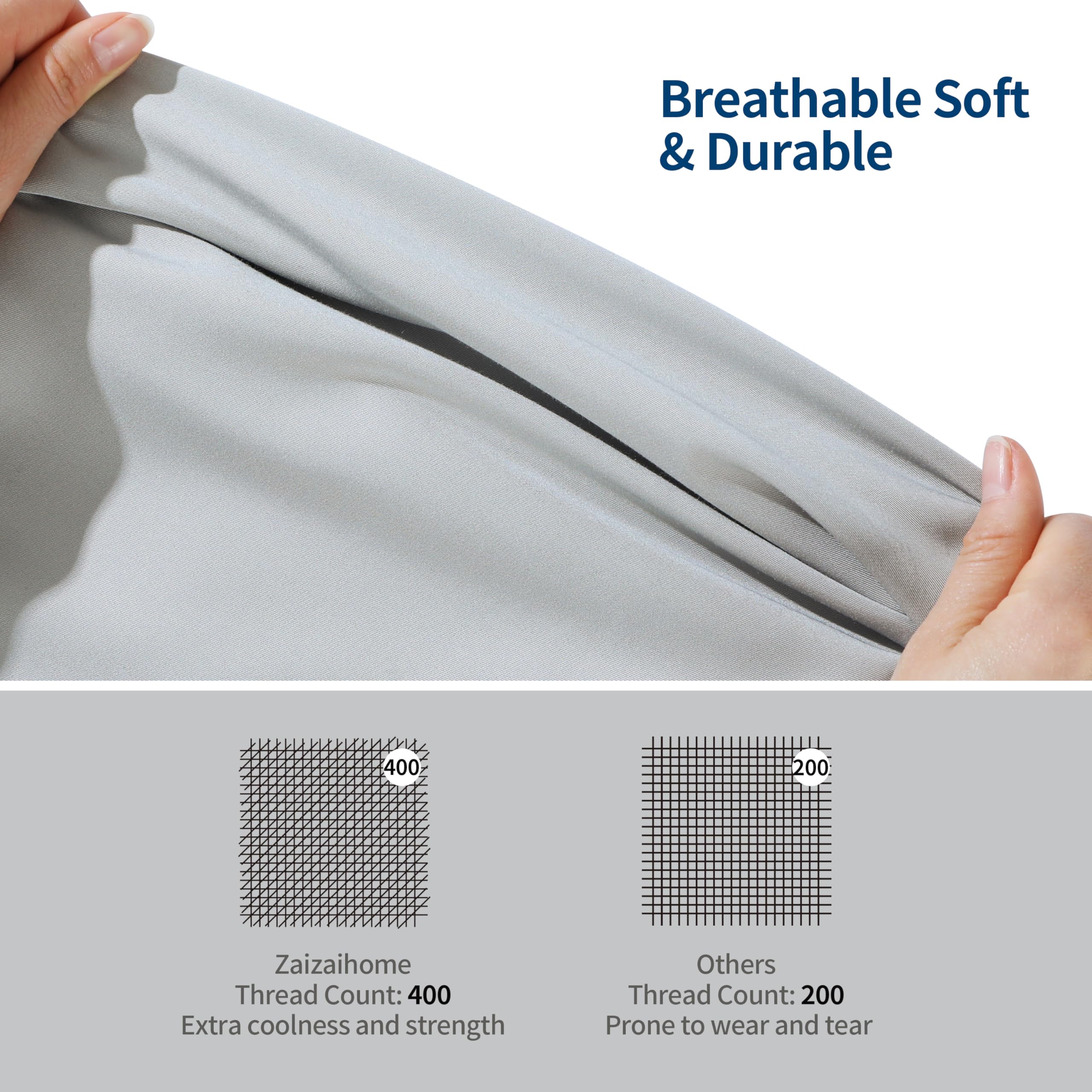 Zaizaihome twill weave texture feels cooler and stronger than cotton