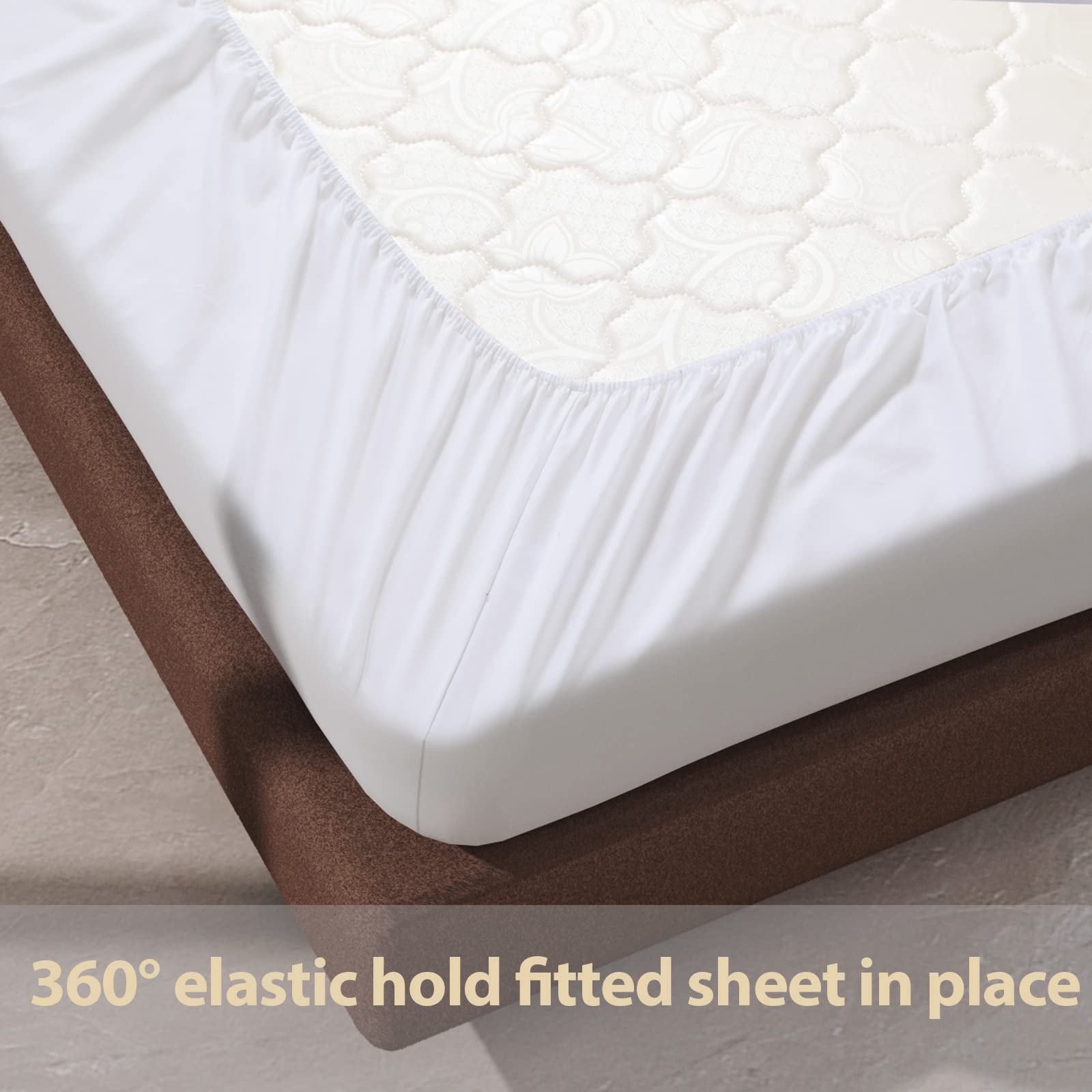 Zaizaihome easy-care sheet softens with washing and resists wrinkles.