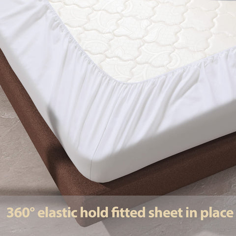Zaizaihome easy-care sheet softens with washing and resists wrinkles.