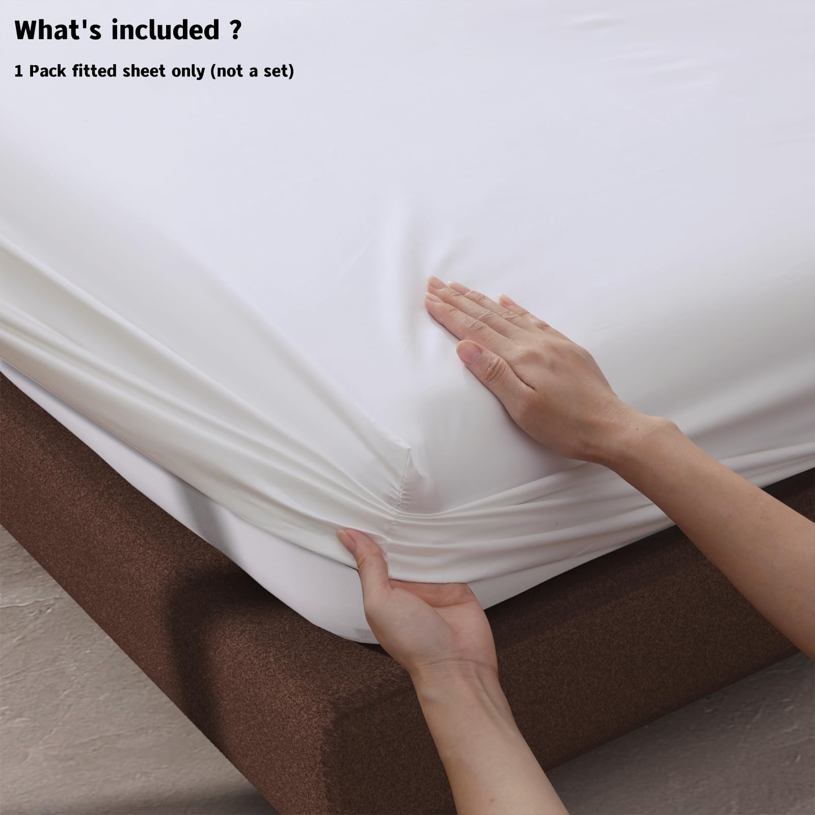 Zaizaihome deep-pocket design keeps sheets in place on tall mattresses.