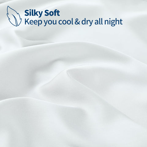 Zaizaihome king-size deep-pocket fitted sheet secures mattress up to 16 inches.