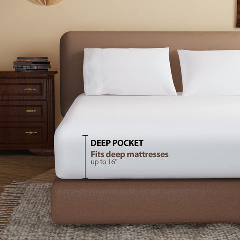Zaizaihome sateen-weave fitted sheet offers hotel-grade softness and breathability.