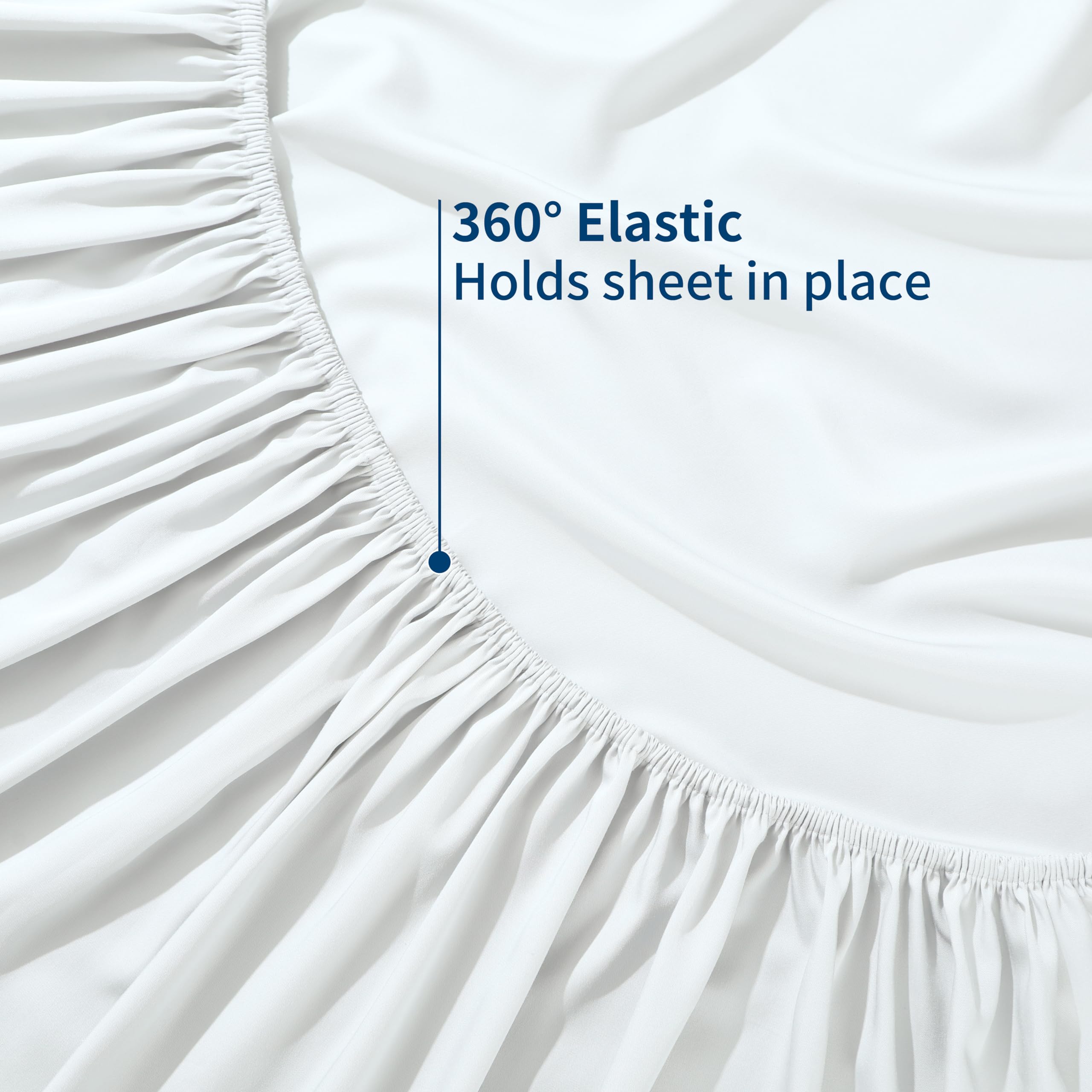 Zaizaihome secure elastic-edge corners prevent sheet shifting during sleep.