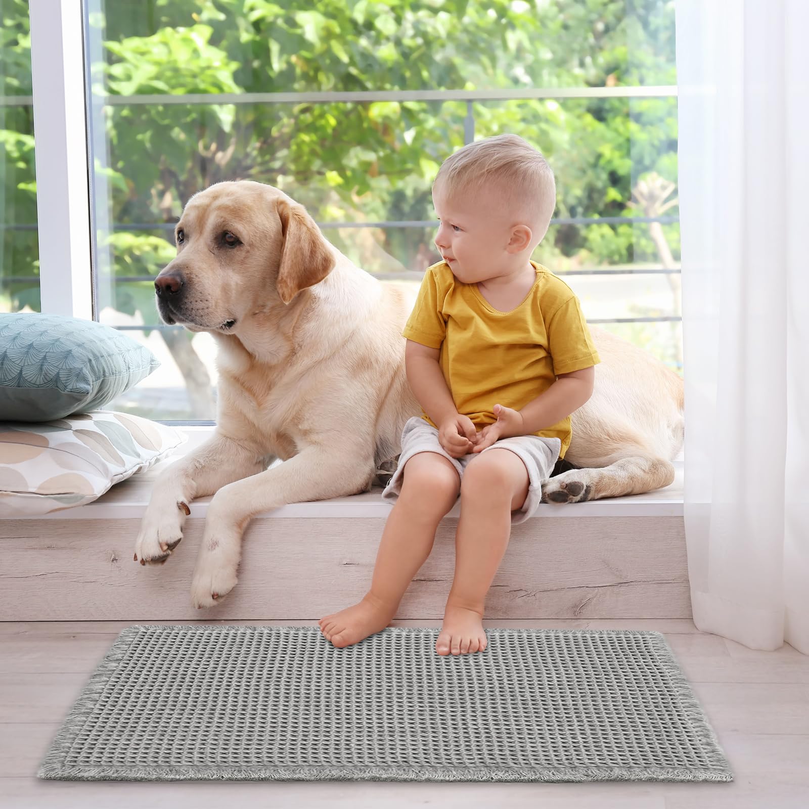 ZALL microfiber dries floors quickly after use.