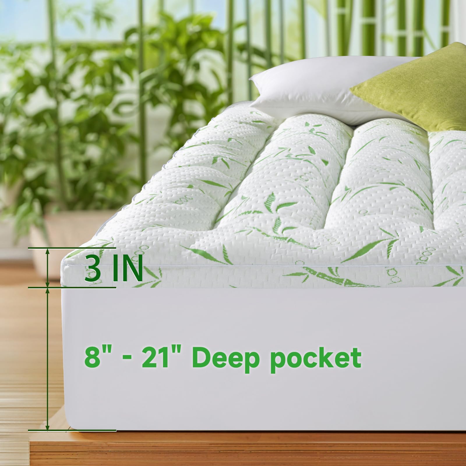 Zalmureta king size 78x80 fits standard beds with full coverage