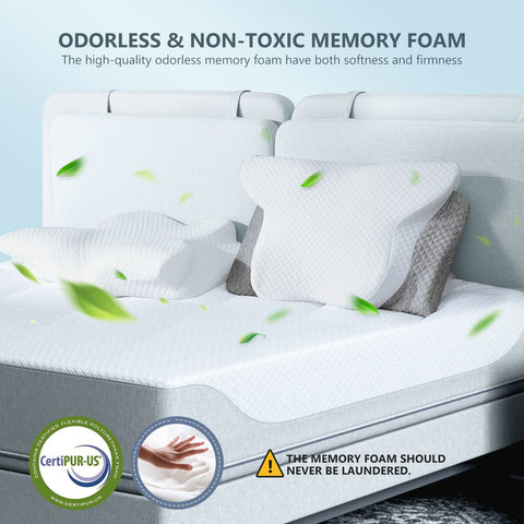 ZAMAT memory foam detail showing odorless CertiPUR-US certified core.