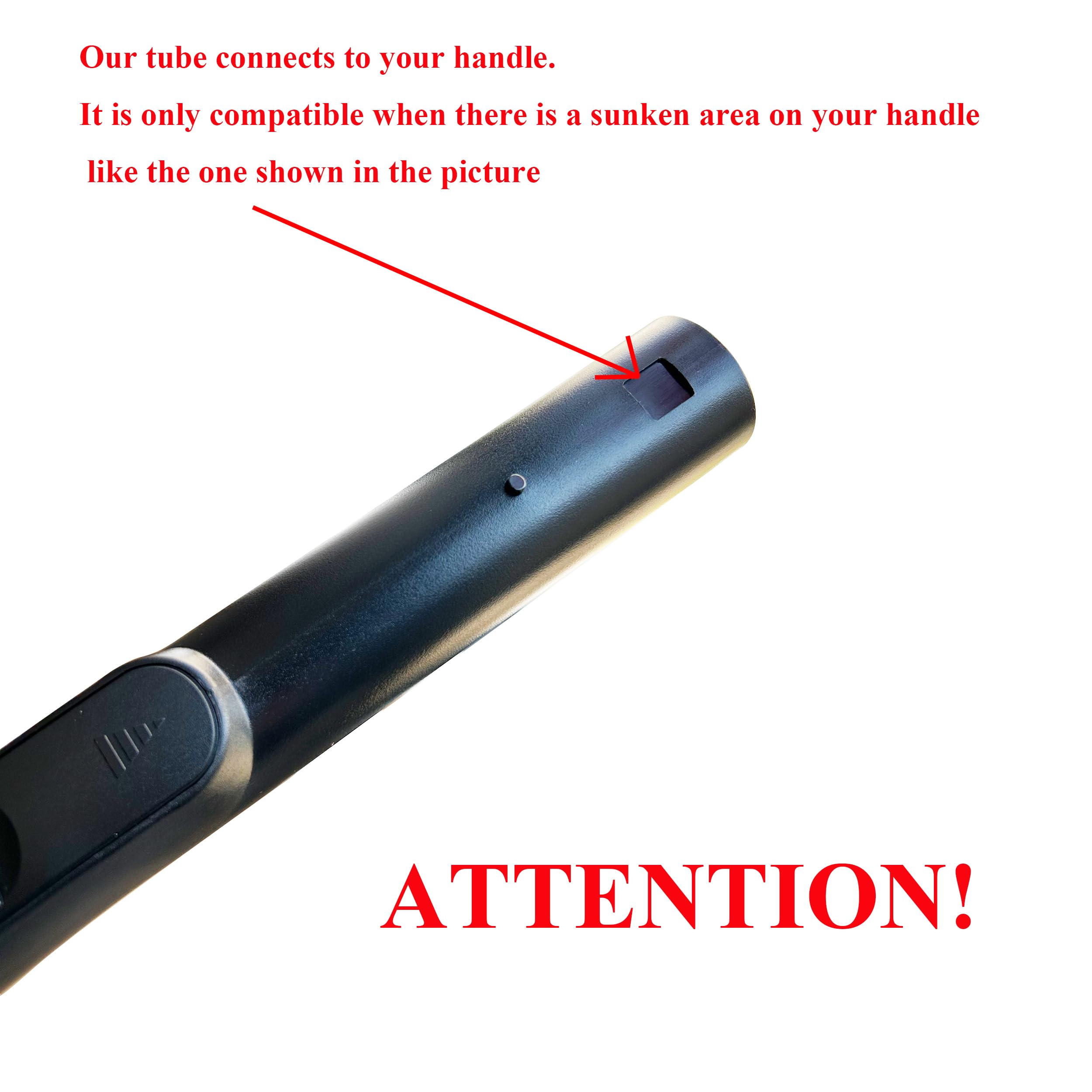 ZANVACUE compatibility note indicating handle check before use.