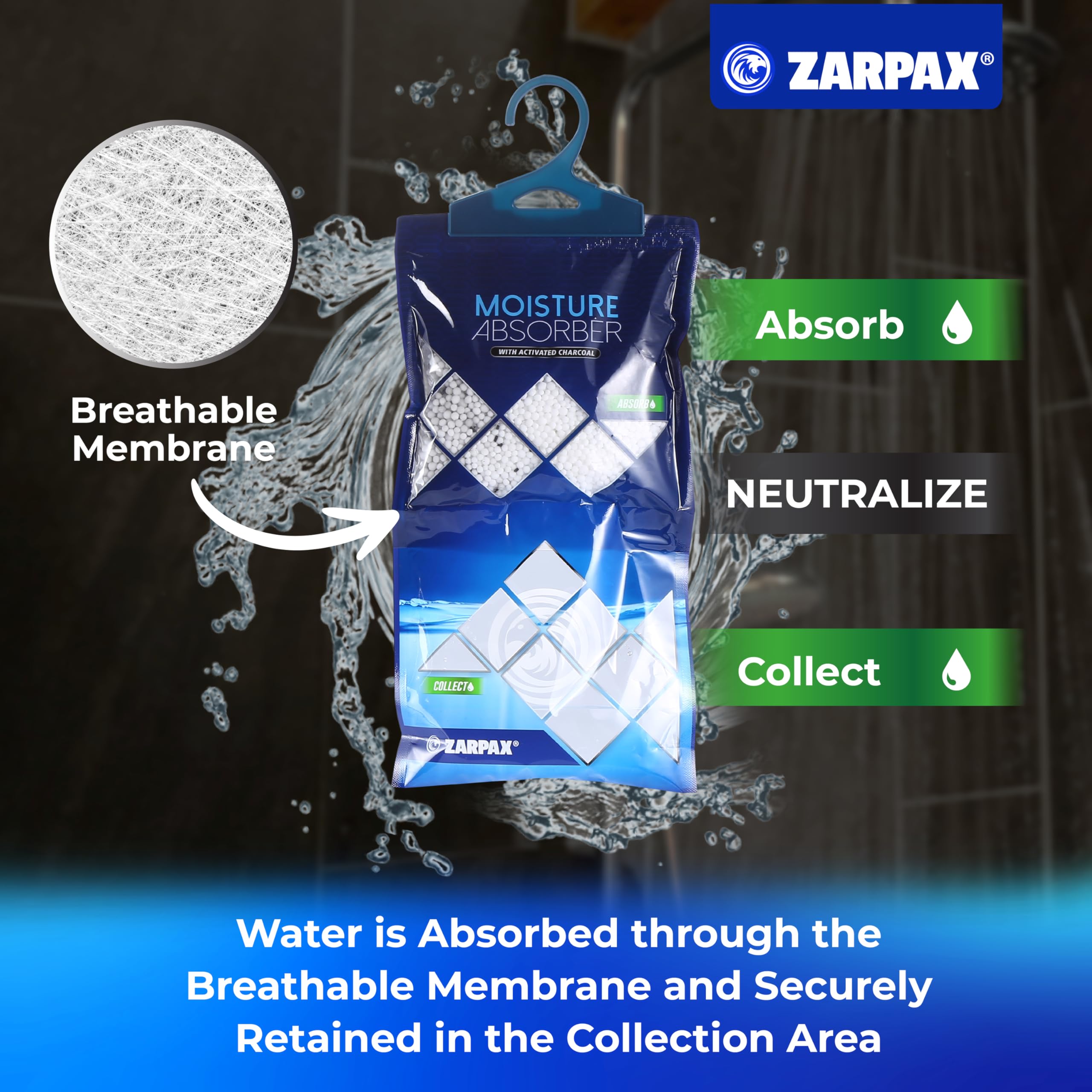 ZARPAX 10-pack ready to hang in kitchen or laundry areas