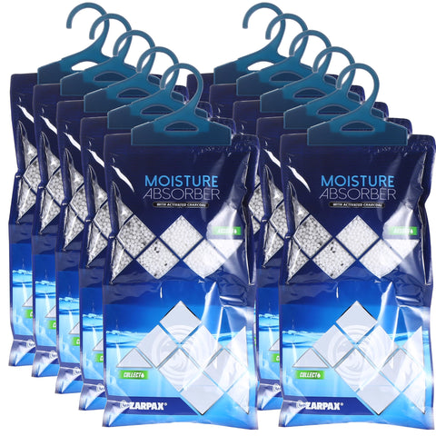 ZARPAX hanging moisture absorber with activated charcoal in packaging example