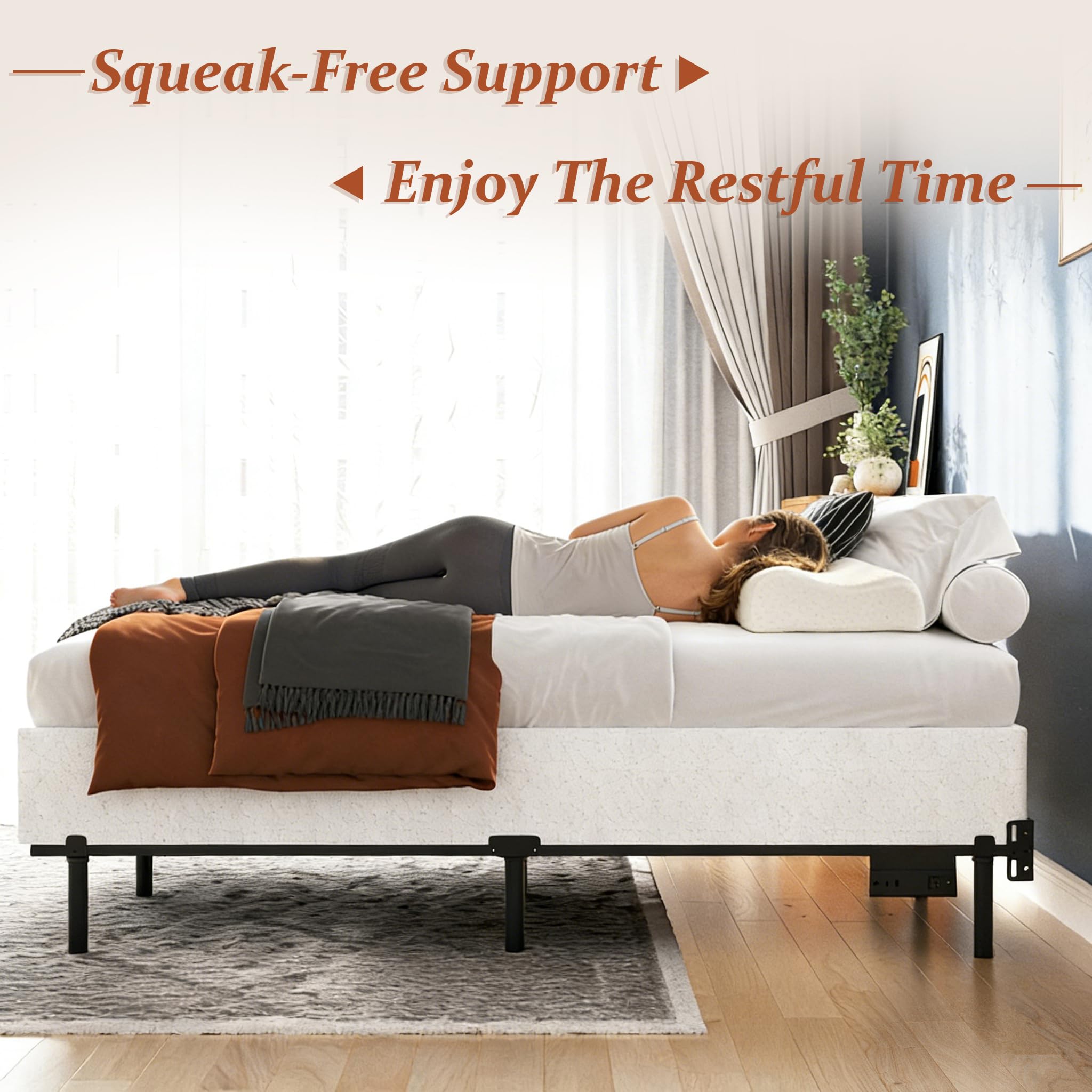 ZASHONT 79.6 by 59.5 by 9 inches fits standard queen frames.