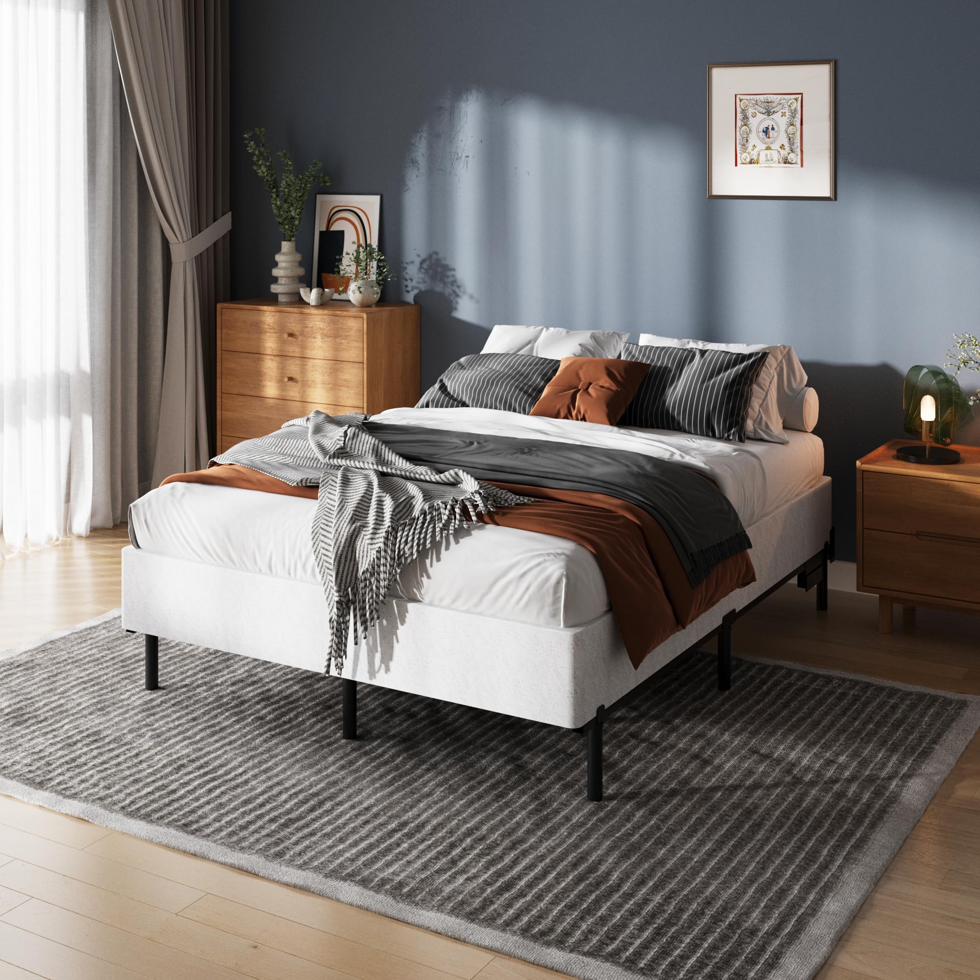 ZASHONT compatible with standard queen mattresses for reliable support.