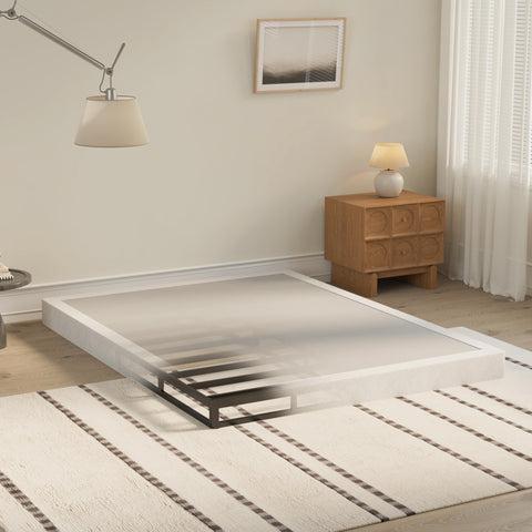 ZASHONT quiet sleep box spring emphasizes squeak-free nights.