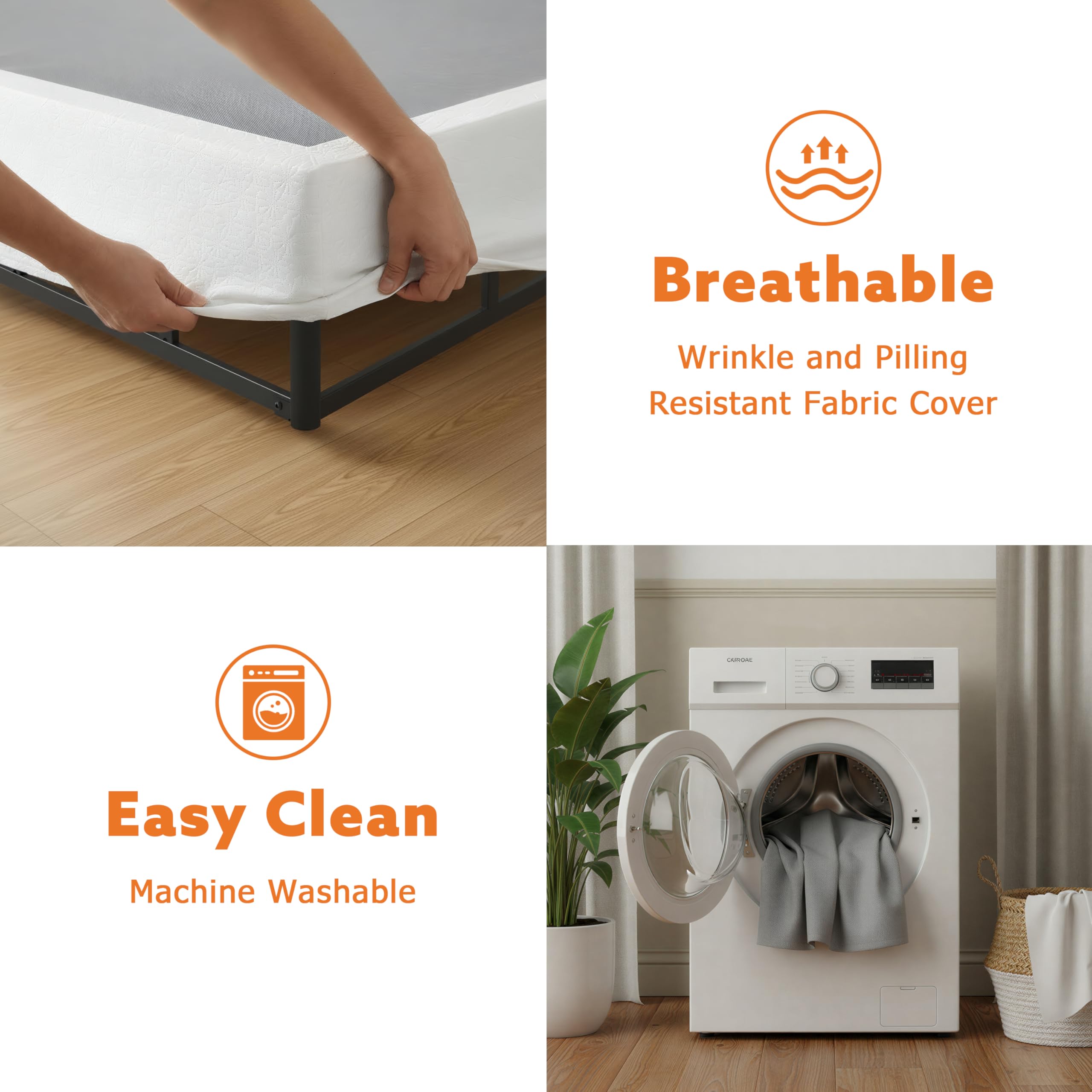 ZASHONT silent support promises peaceful nights and steady mattress alignment.