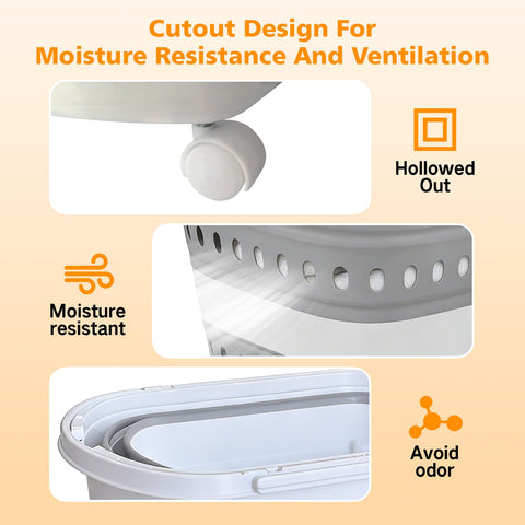 ZAUNFOOY easy transport handles aid moving laundry around the home.