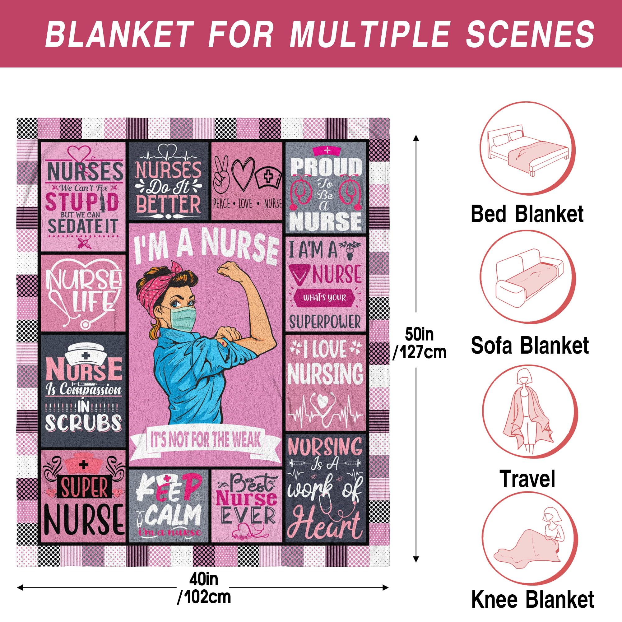Gift-ready Zawqiye nurse blanket packaging ideal for Nurse Week or birthdays.