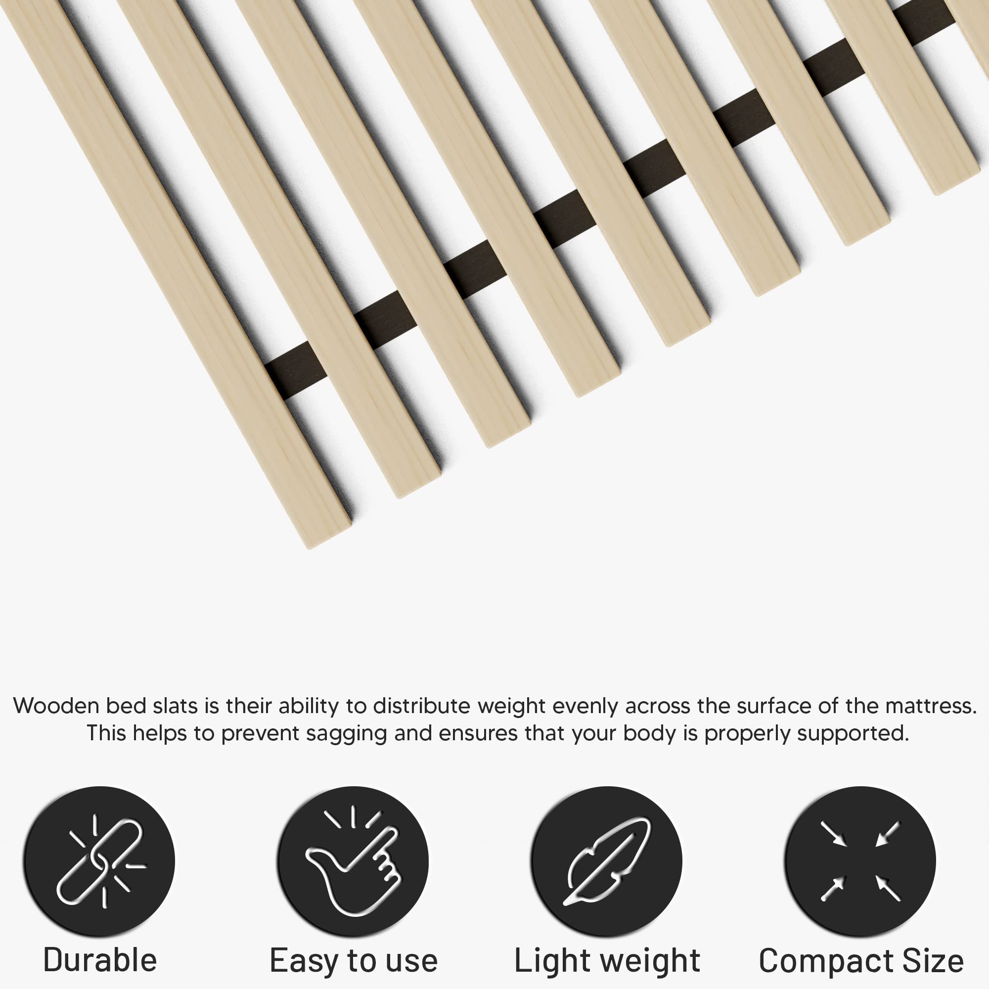 Amish-made in the USA, Zayton slats showcase handcrafted quality.