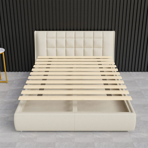 Zayton slats promote airflow under the mattress for a cooler sleep.