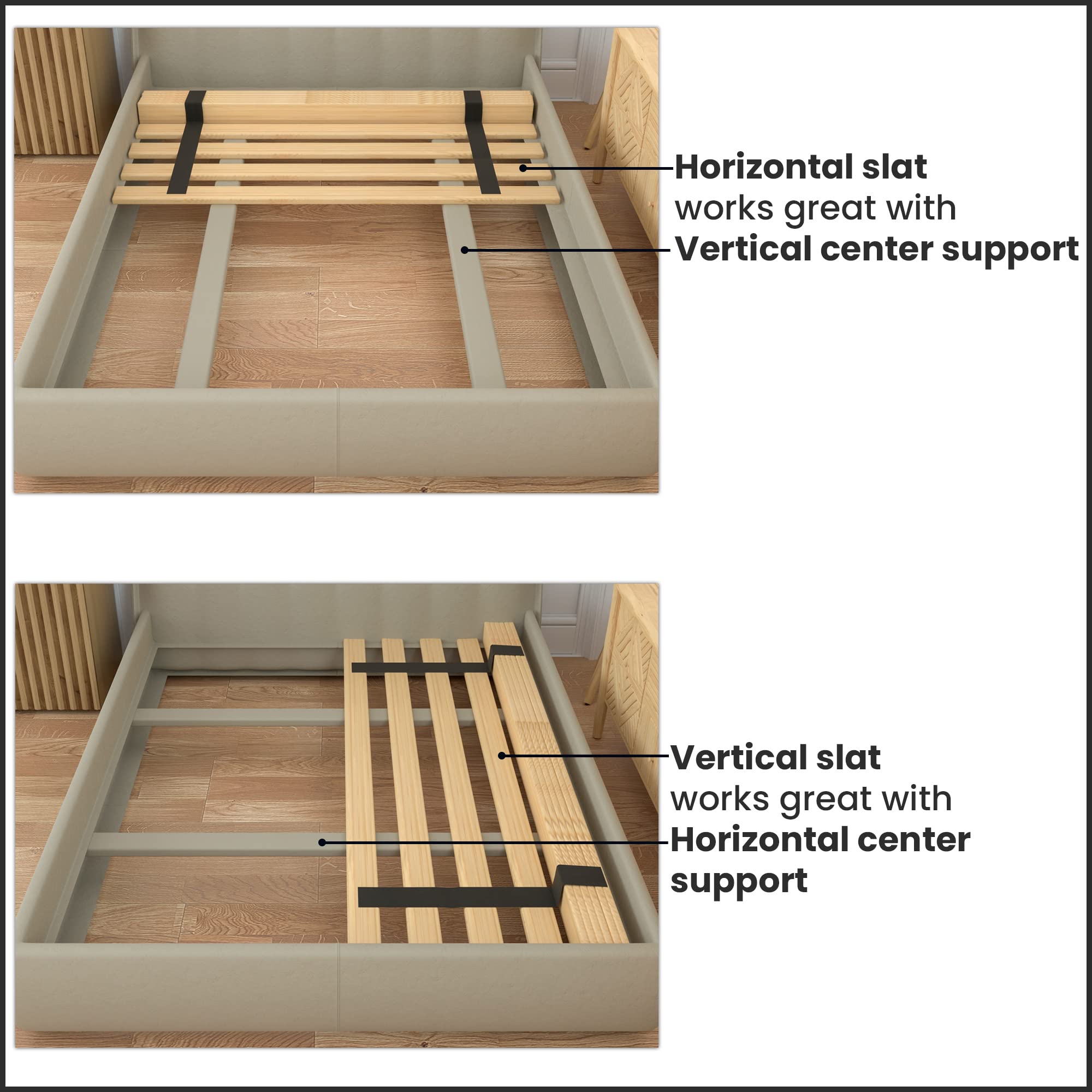 Zayton wood slats bundled with fabric sleeve for quick setup.