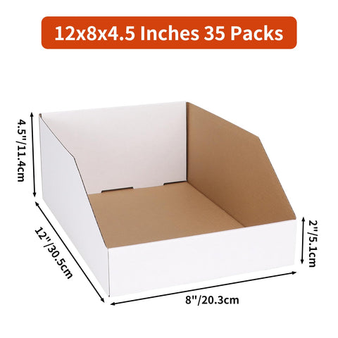 ZBEIVAN 35-pack of storage boxes ideal for pantry and shelf organization.