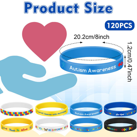 ZCPTZ color puzzle pieces wristbands for fundraising and giveaways.