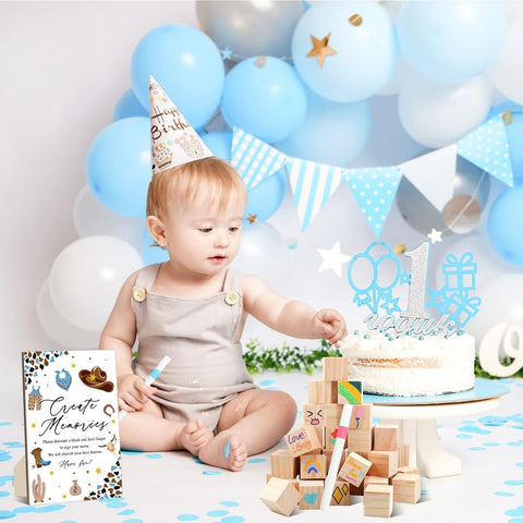 ZCPTZ versatile party decor kit for baby showers and gender reveals.