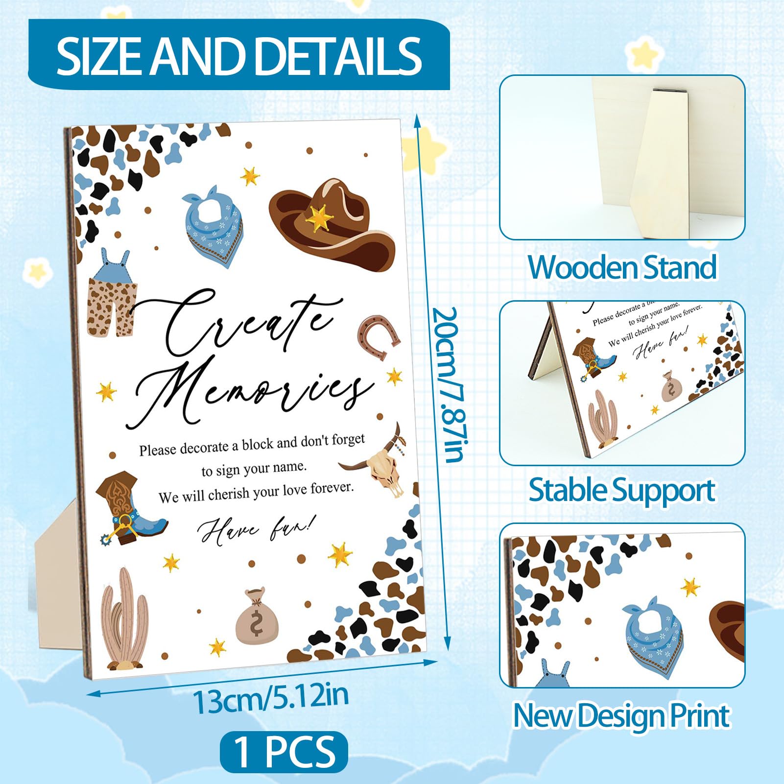ZCPTZ wooden blocks set with 72 pieces for creative, interactive messages.