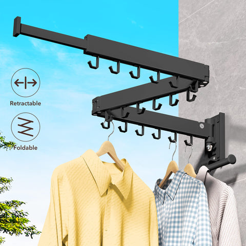 ZdwCyl aluminum drying rack with sturdy base supports heavy laundry.