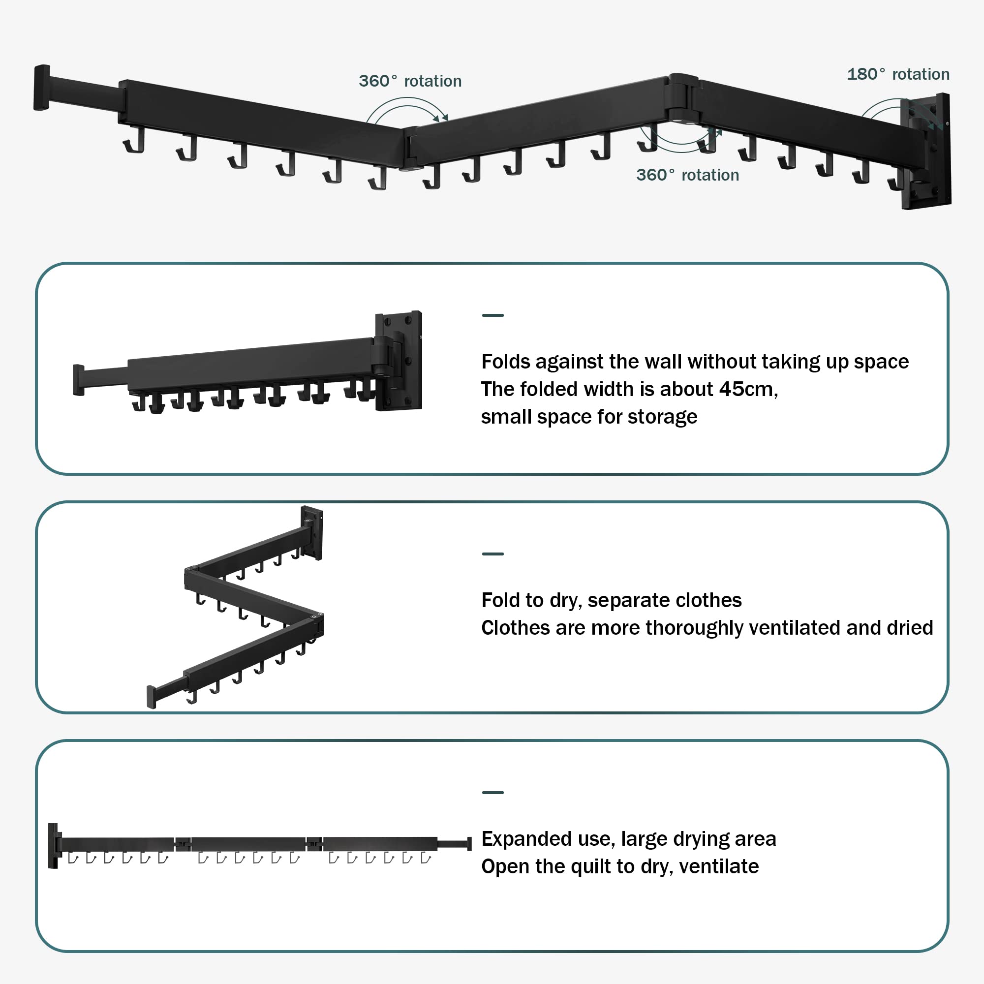 ZdwCyl convenient wall-mount in bathrooms or laundry spaces.