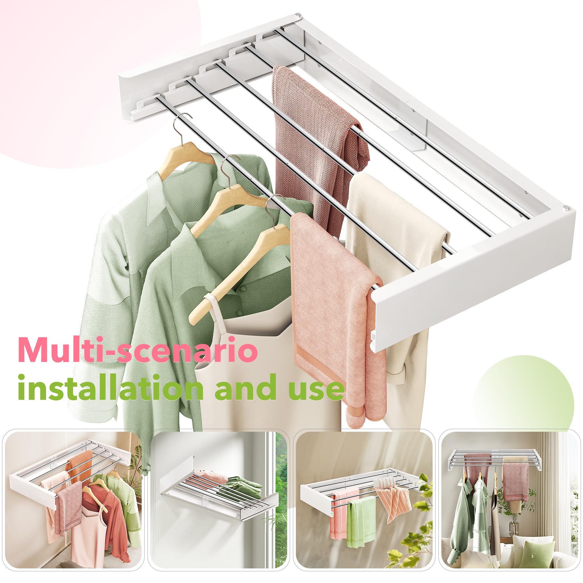 ZdwCyl compact 1-inch thick wall-mount folds flat against the wall.