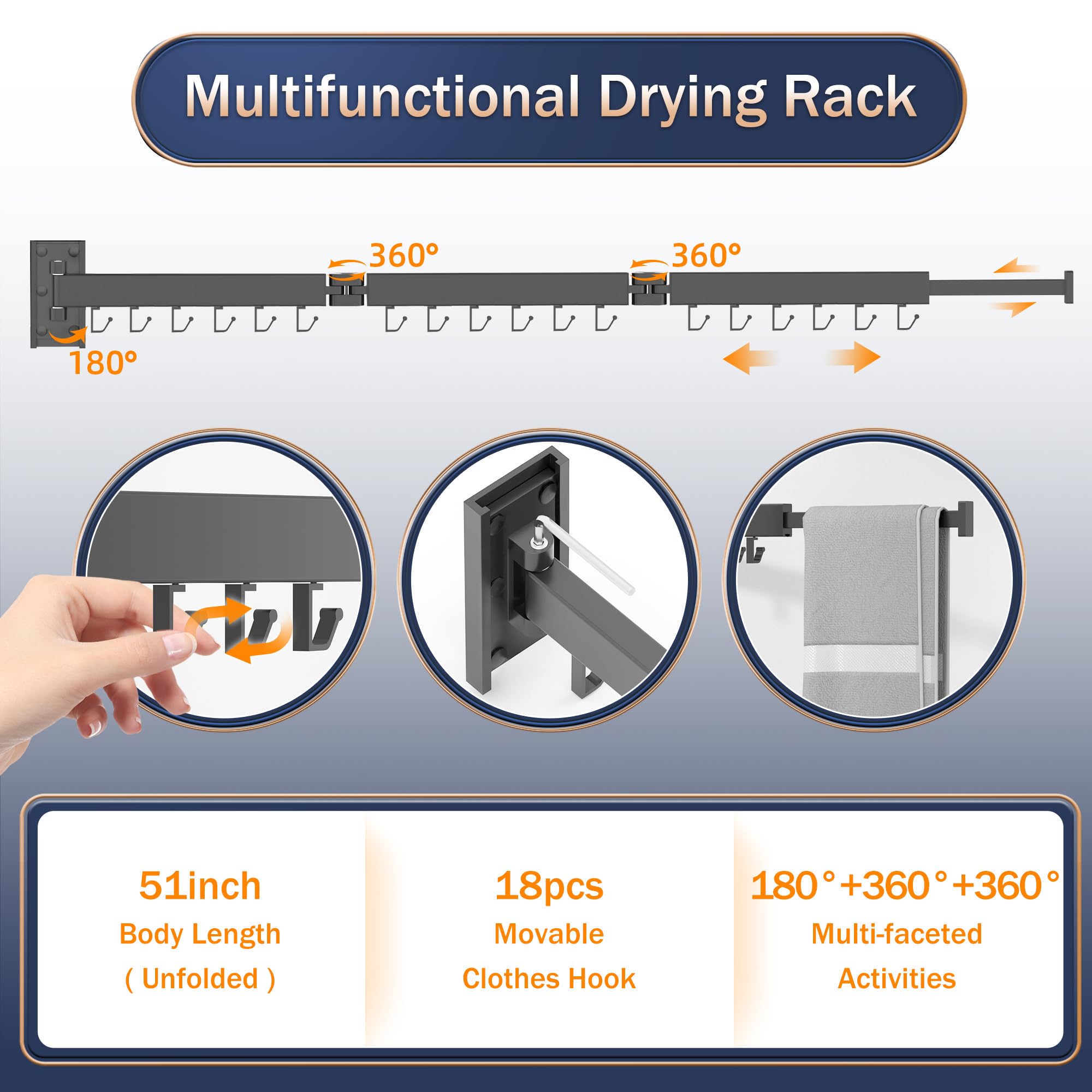 ZdwCyl durable aluminum rack resists rust for long-lasting use.