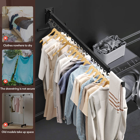 ZdwCyl foldable dryer rack with durable finish resists corrosion.