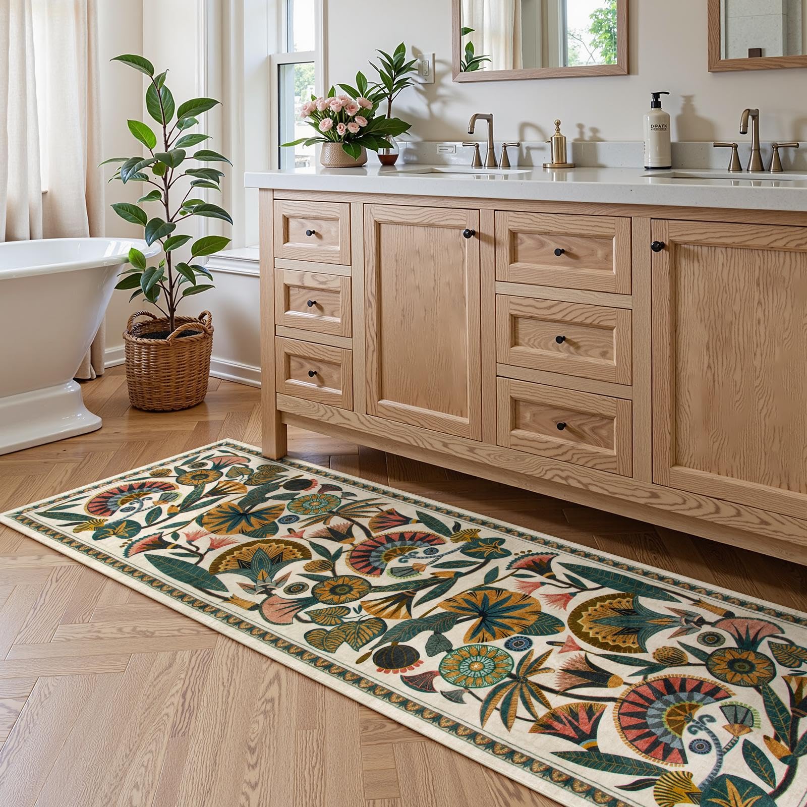 Zealude foldable rug packs flat for storage and moves.