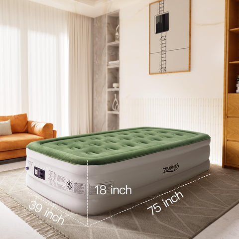 Zearna air mattress repair kit included for quick fixes.