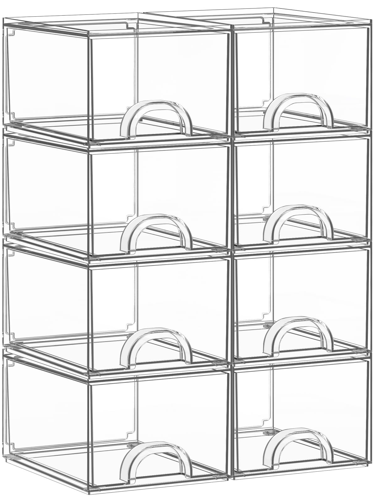 Zeawec clear stackable storage box assembly view for compact space optimization
