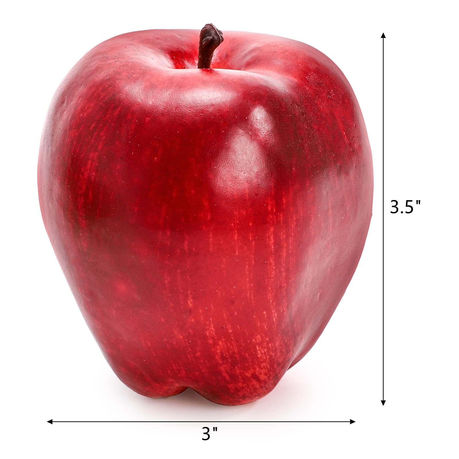 ZEAYEA red Delicious artificial apples enhance photography props and table displays.