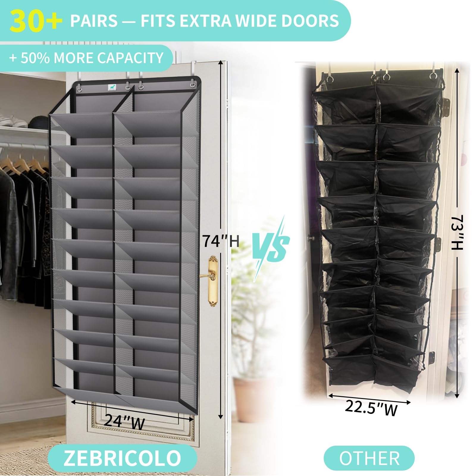 Zebricolo breathable hexagonal mesh fabric keeps shoes ventilated and easy to wipe.