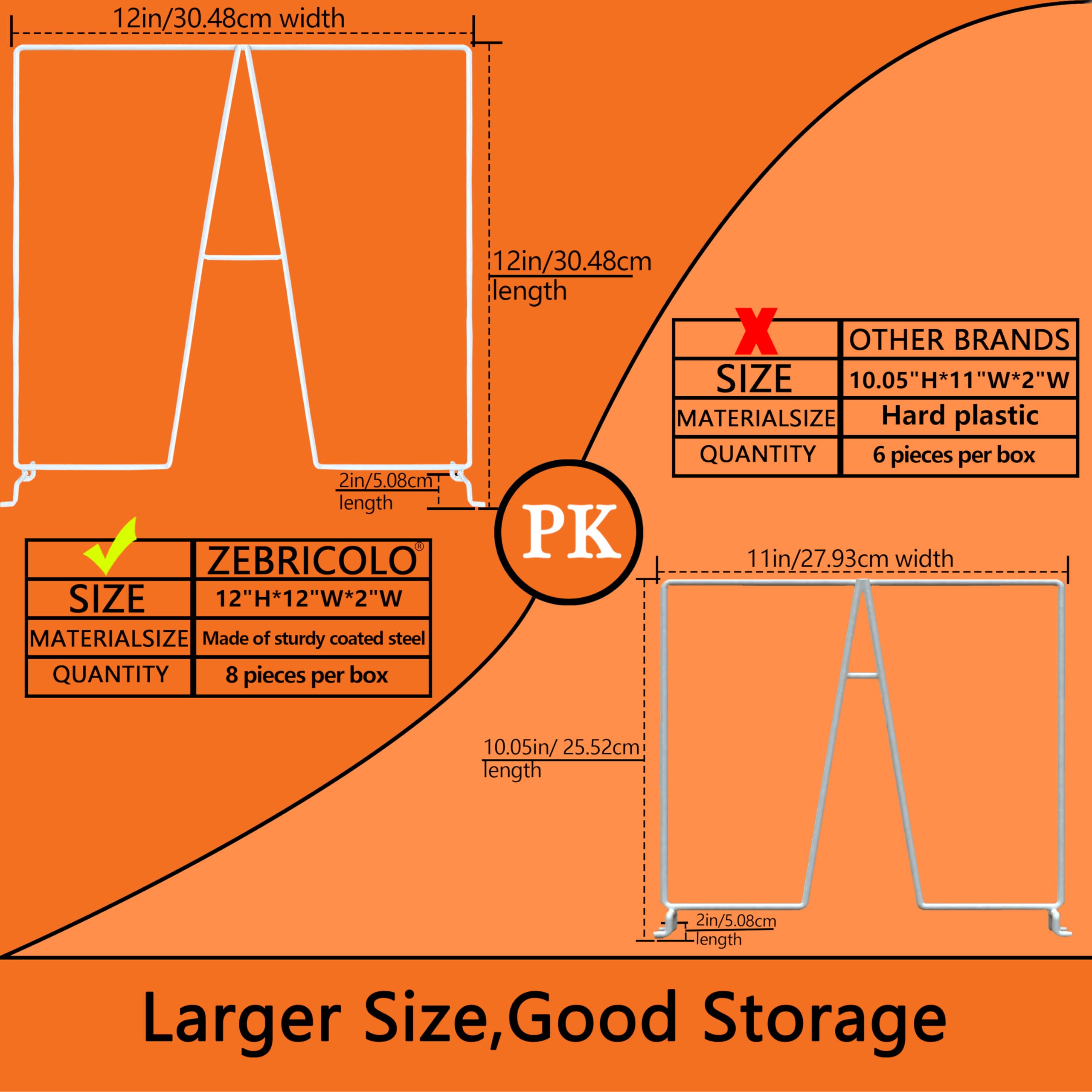 Zebricolo shelf dividers in white metal for closet organization and easy sorting.