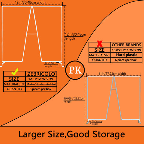Zebricolo shelf dividers in white metal for closet organization and easy sorting.